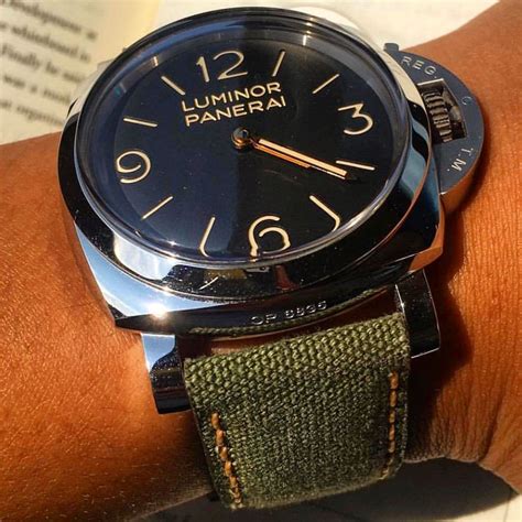 green canvas panerai strap|Panerai Strap Review .